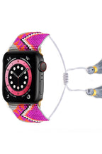 Seed Bead Tassel Braided Watchband B3705
