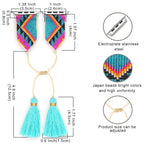 Seed Bead Tassel Braided Watchband B3707