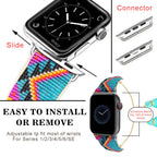Seed Bead Tassel Braided Watchband B3707
