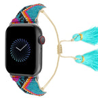 Seed Bead Tassel Braided Watchband B3707