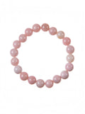 Pink Opal Stone Stretch Bracelet B3713-Pink Opal - 10MM