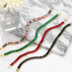 Cubic Zirconia Chain Bracelet B3731