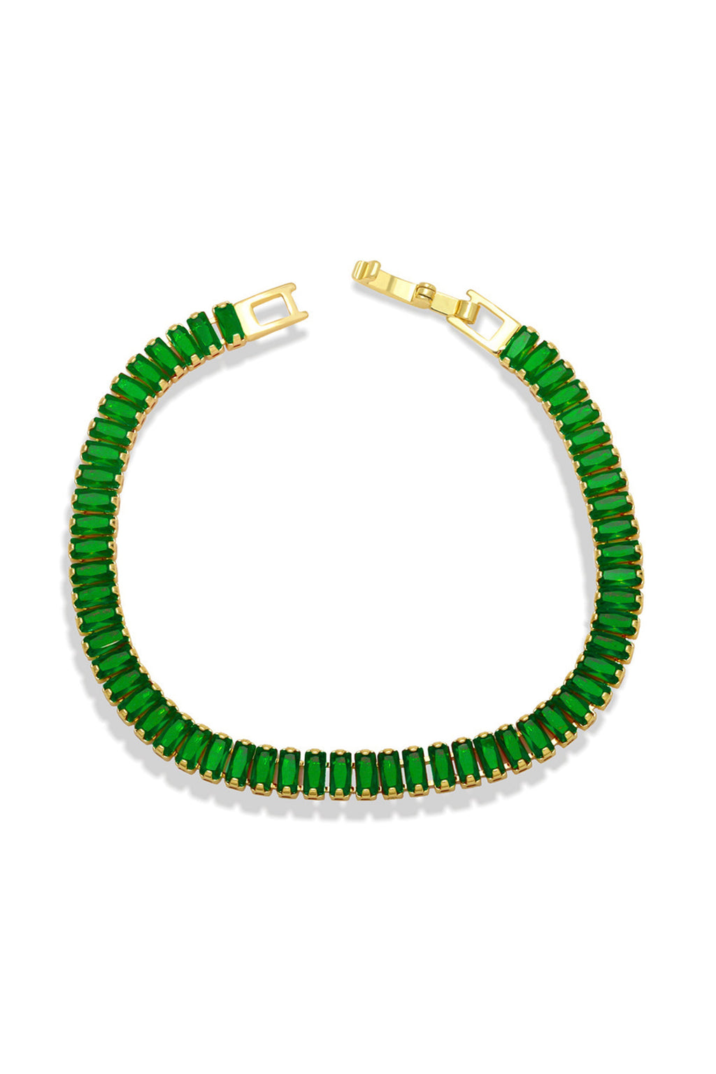 Cubic Zirconia Chain Bracelet B3731