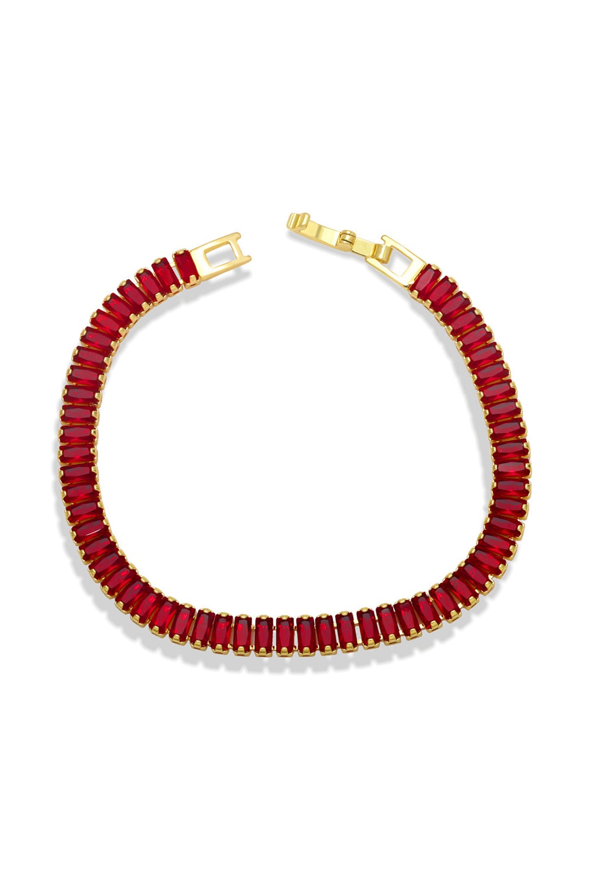 Cubic Zirconia Chain Bracelet B3731