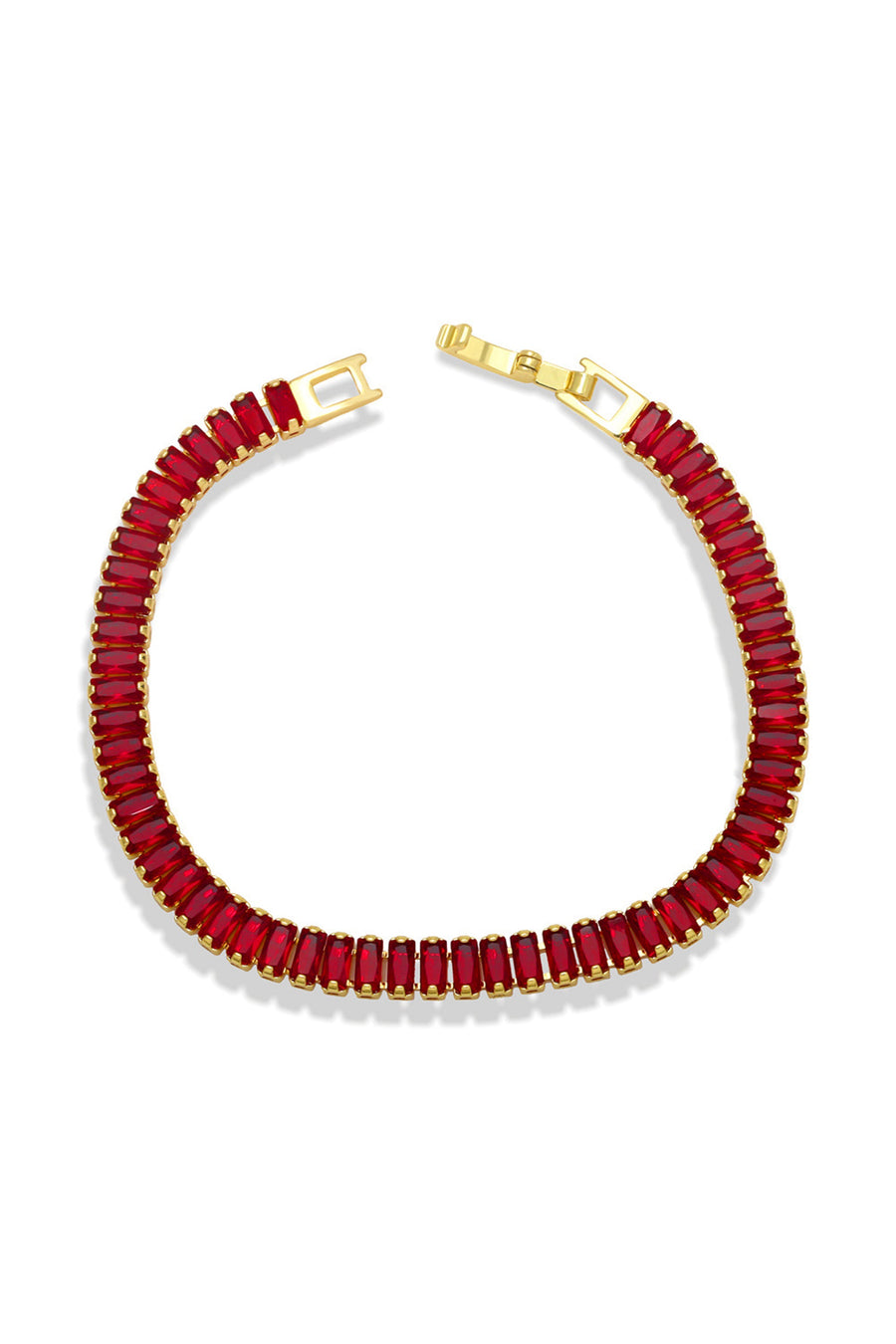 Cubic Zirconia Chain Bracelet B3731
