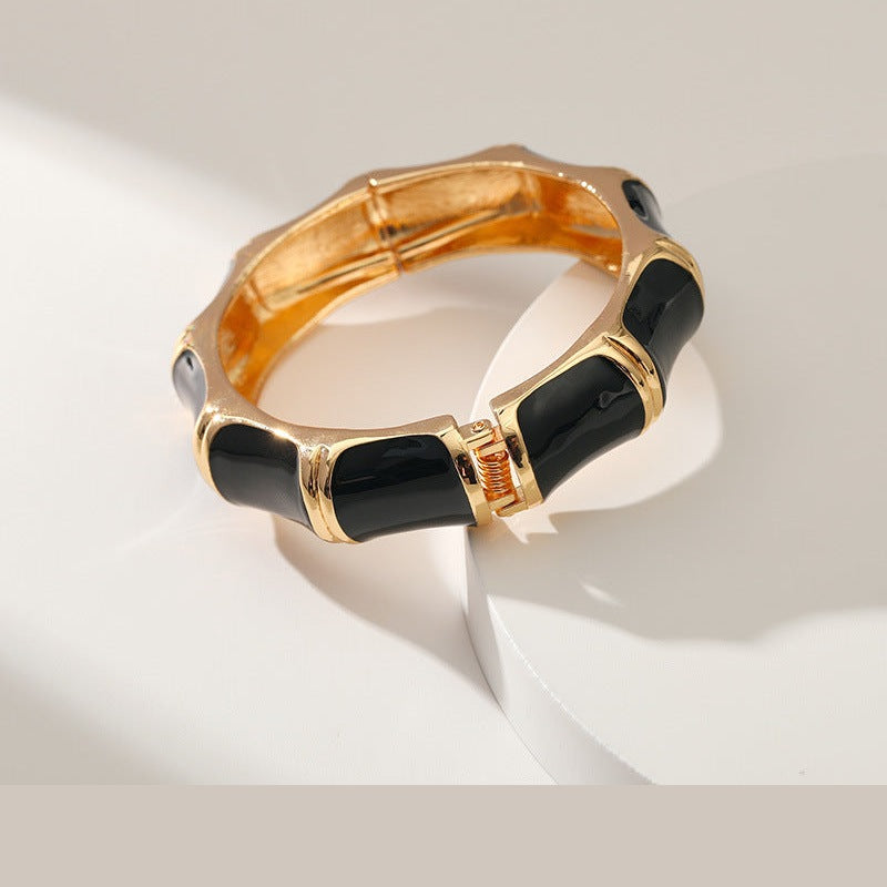 Bamboo Shaped Alloy Bracelet B3733