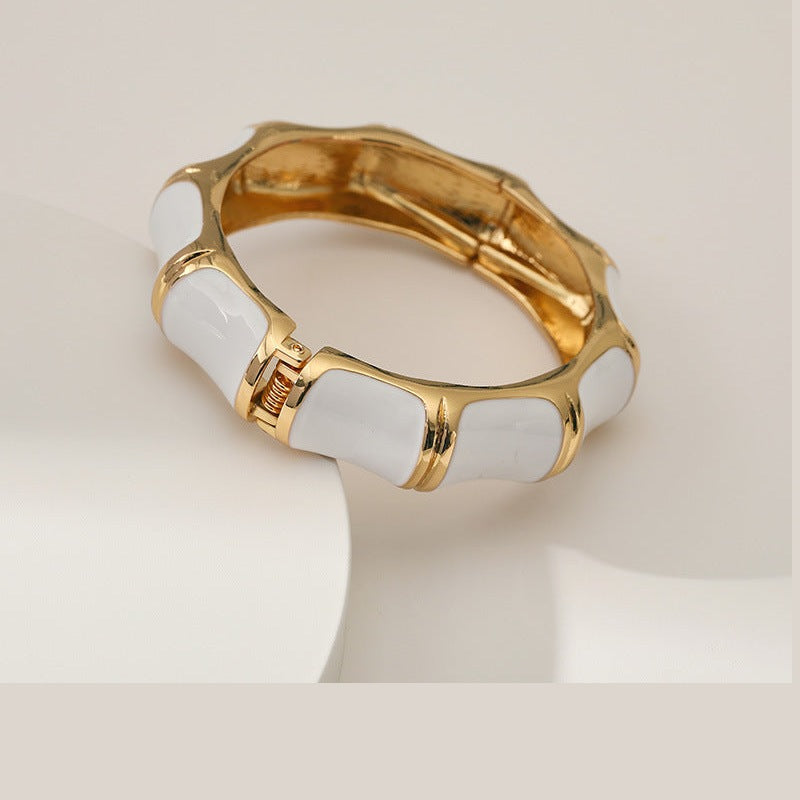 Bamboo Shaped Alloy Bracelet B3733