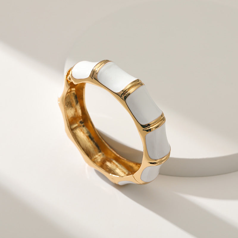 Bamboo Shaped Alloy Bracelet B3733