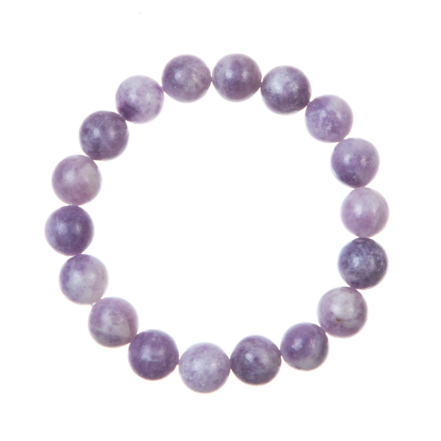 Lepidolite Stone Stretch Bracelet B3803-Lepidolite