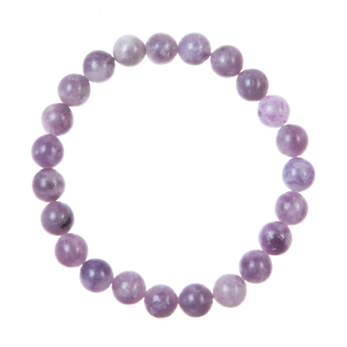 Lepidolite Stone Stretch Bracelet B3803-Lepidolite - 8MM