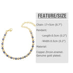 Evil Eye Rhinestone Bracelet B3839