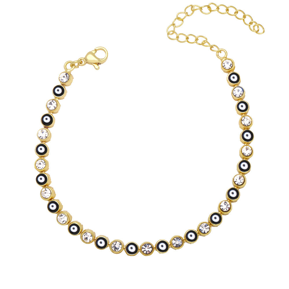 Evil Eye Rhinestone Bracelet B3839