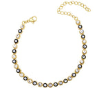 Evil Eye Rhinestone Bracelet B3839