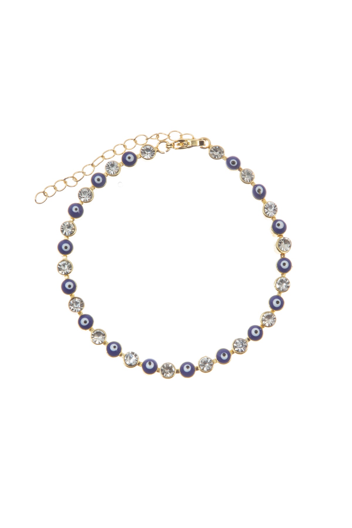 Evil Eye Rhinestone Bracelet B3839