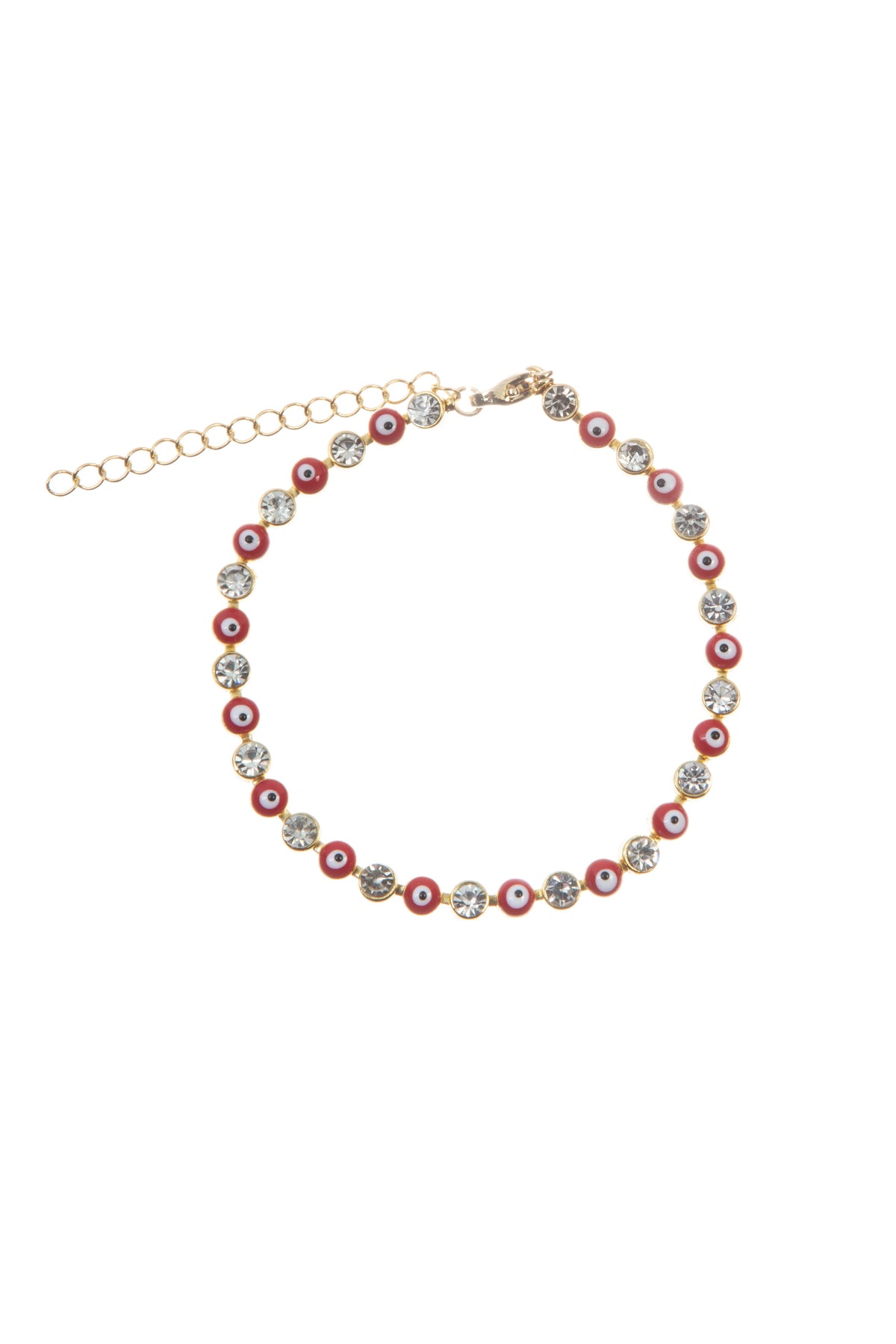 Evil Eye Rhinestone Bracelet B3839