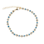 Evil Eye Rhinestone Bracelet B3839