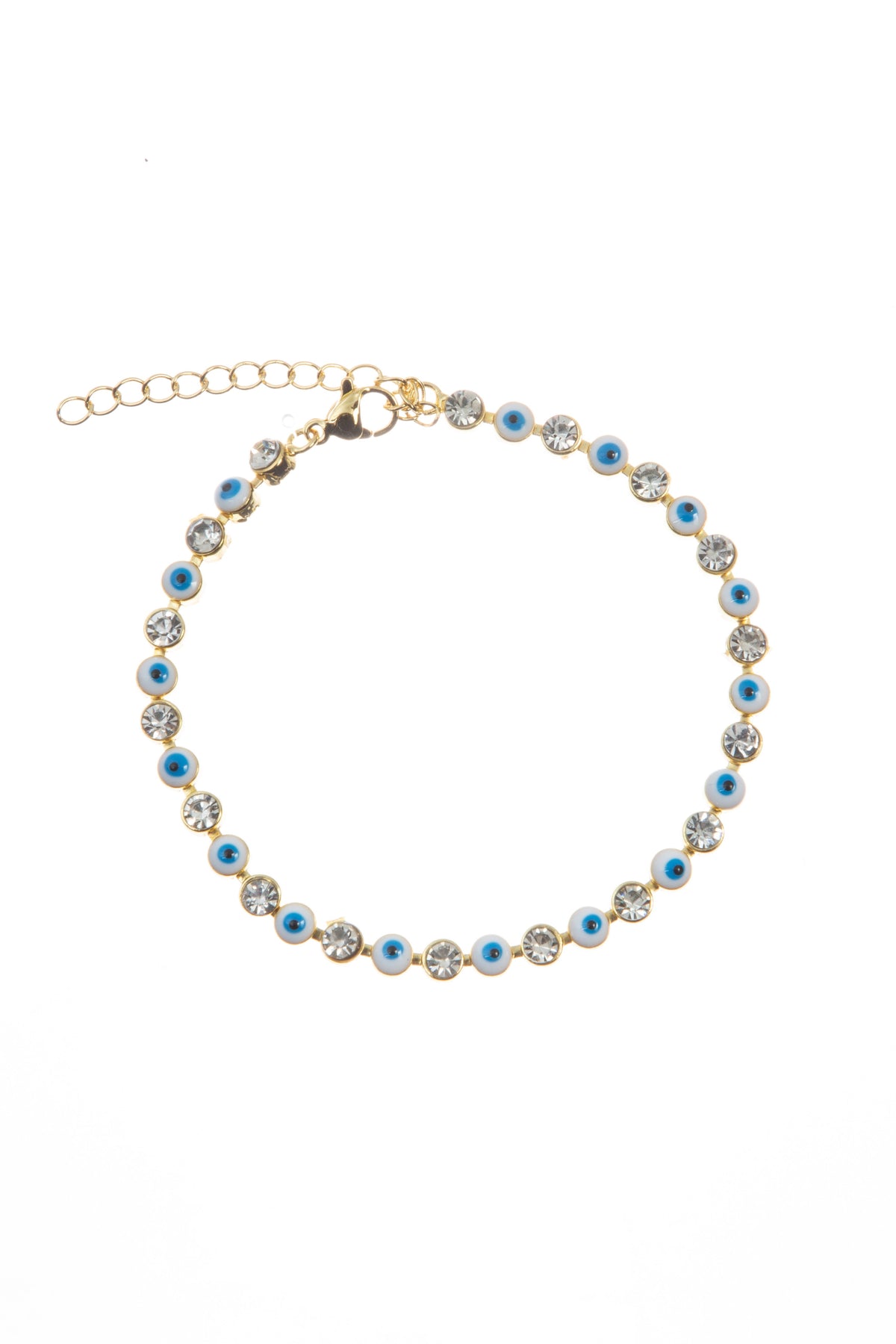 Evil Eye Rhinestone Bracelet B3839