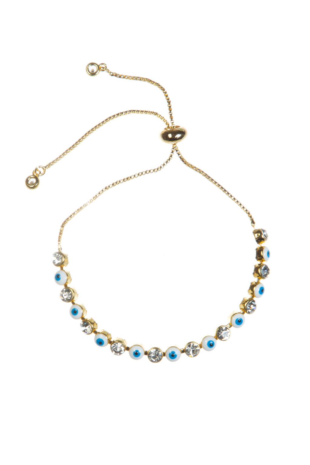 Evil Eye Rhinestone Bracelet B3839