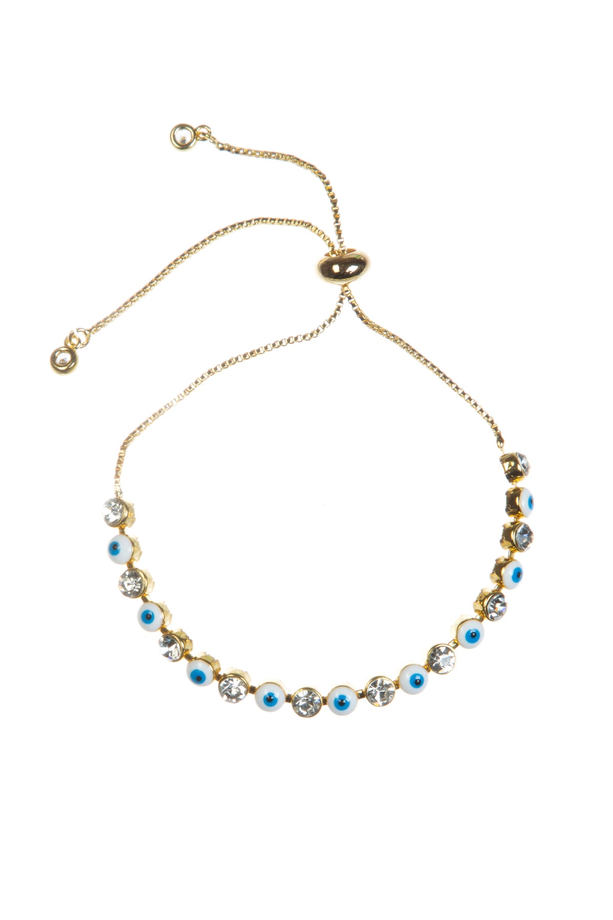 Evil Eye Rhinestone Bracelet B3839