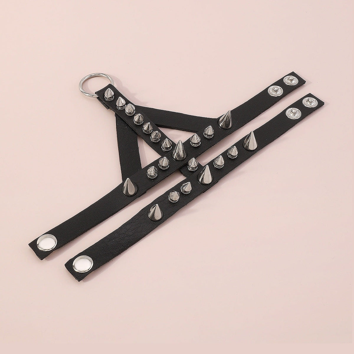 Punk Rivet Finger Bracelet B3842
