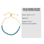 Cubic Zirconia Chain Bracelet B3848