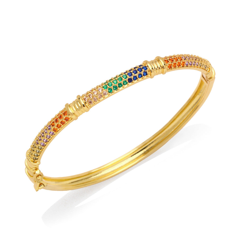 Multicolor Cubic Zirconia Bracelet B3857