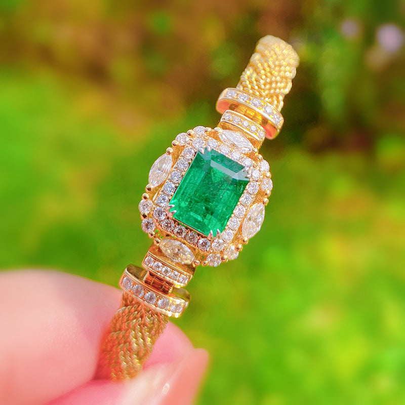 Emerald Cubic Zirconia Bracelet B3878
