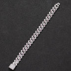 Rhombus Cubic Zirconia Chains Bracelet B3885