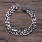 Rhombus Cubic Zirconia Chains Bracelet B3885
