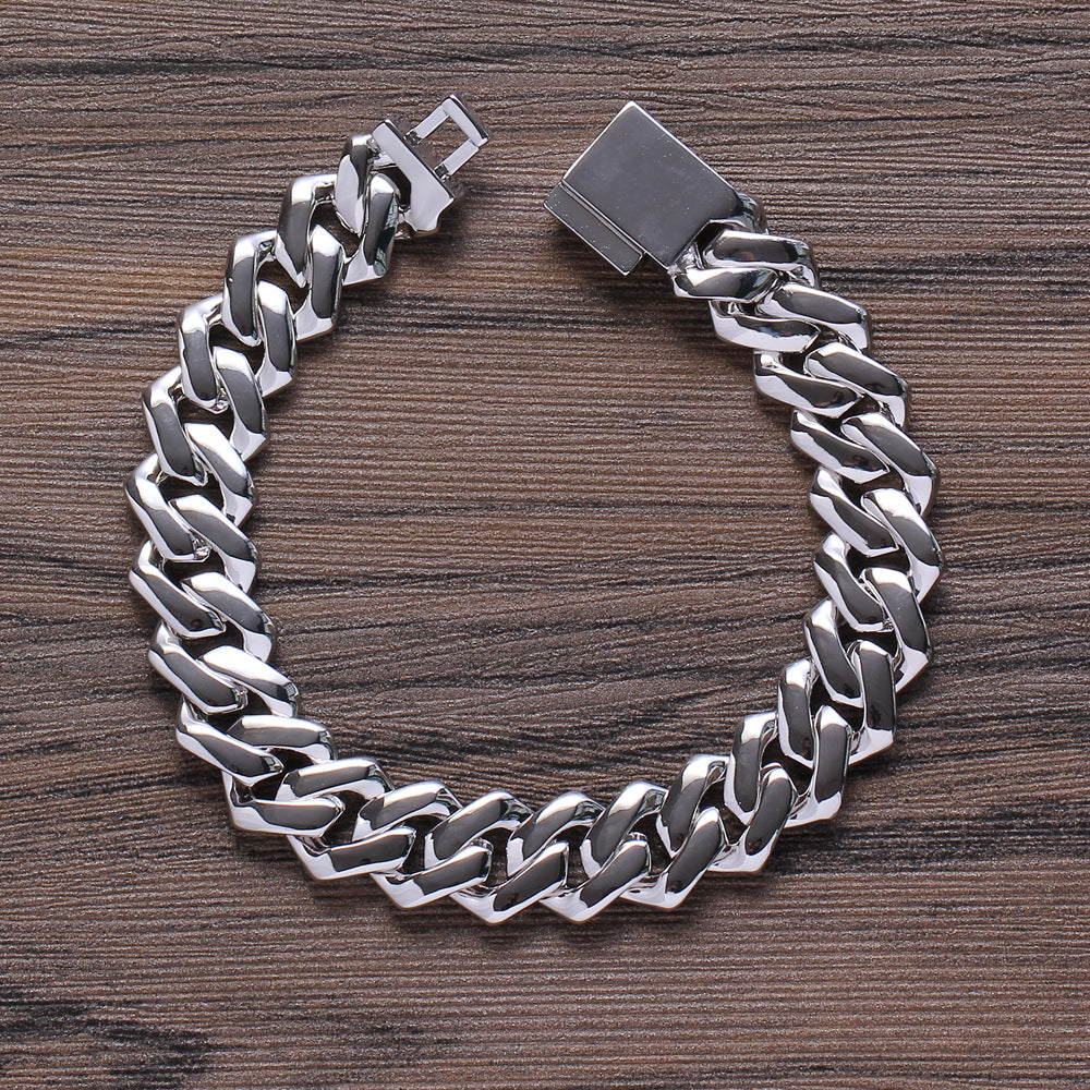 Rhombus Cubic Zirconia Chains Bracelet B3885
