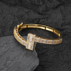 T-Square Cubic Zirconia Chains Bracelet B3886