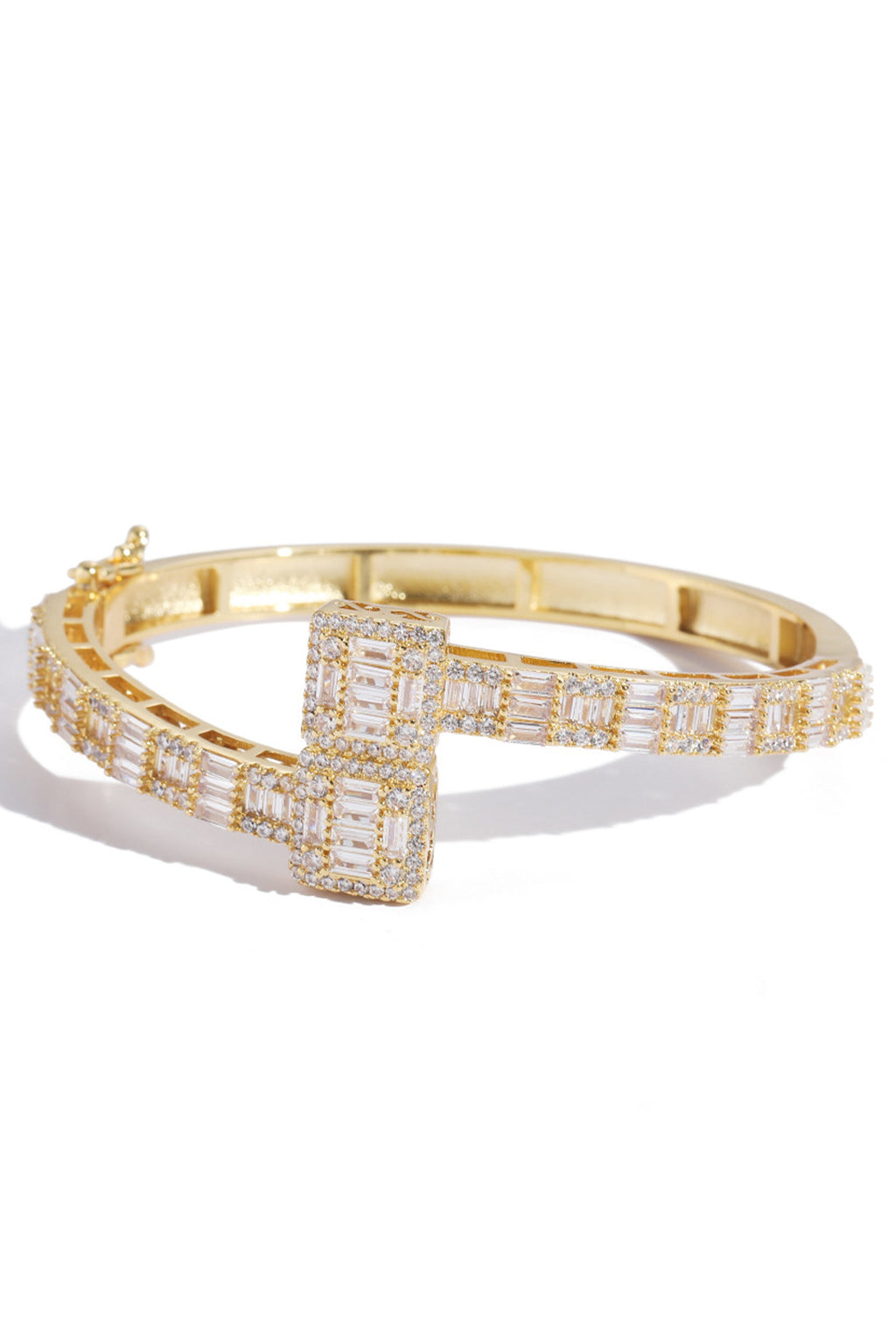 T-Square Cubic Zirconia Chains Bracelet B3886