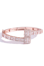 T-Square Cubic Zirconia Chains Bracelet B3886
