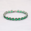 Cubic Zirconia Chain Bracelet B3890
