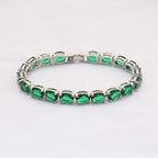 Cubic Zirconia Chain Bracelet B3890