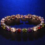 Cubic Zirconia Chain Bracelet B3890