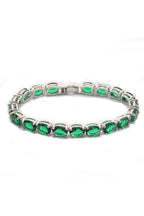 Cubic Zirconia Chain Bracelet B3890