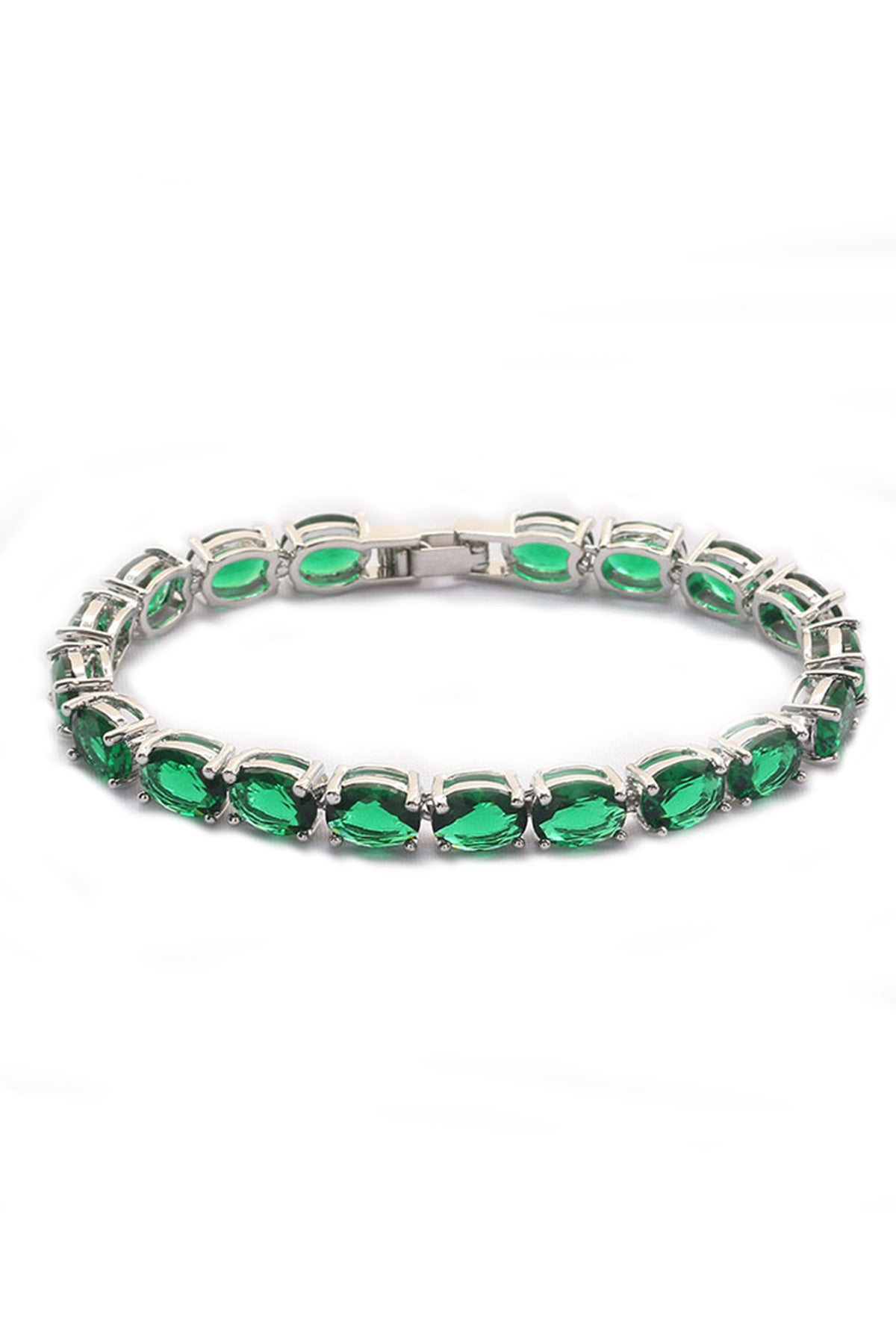 Cubic Zirconia Chain Bracelet B3890