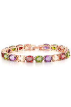 Cubic Zirconia Chain Bracelet B3890