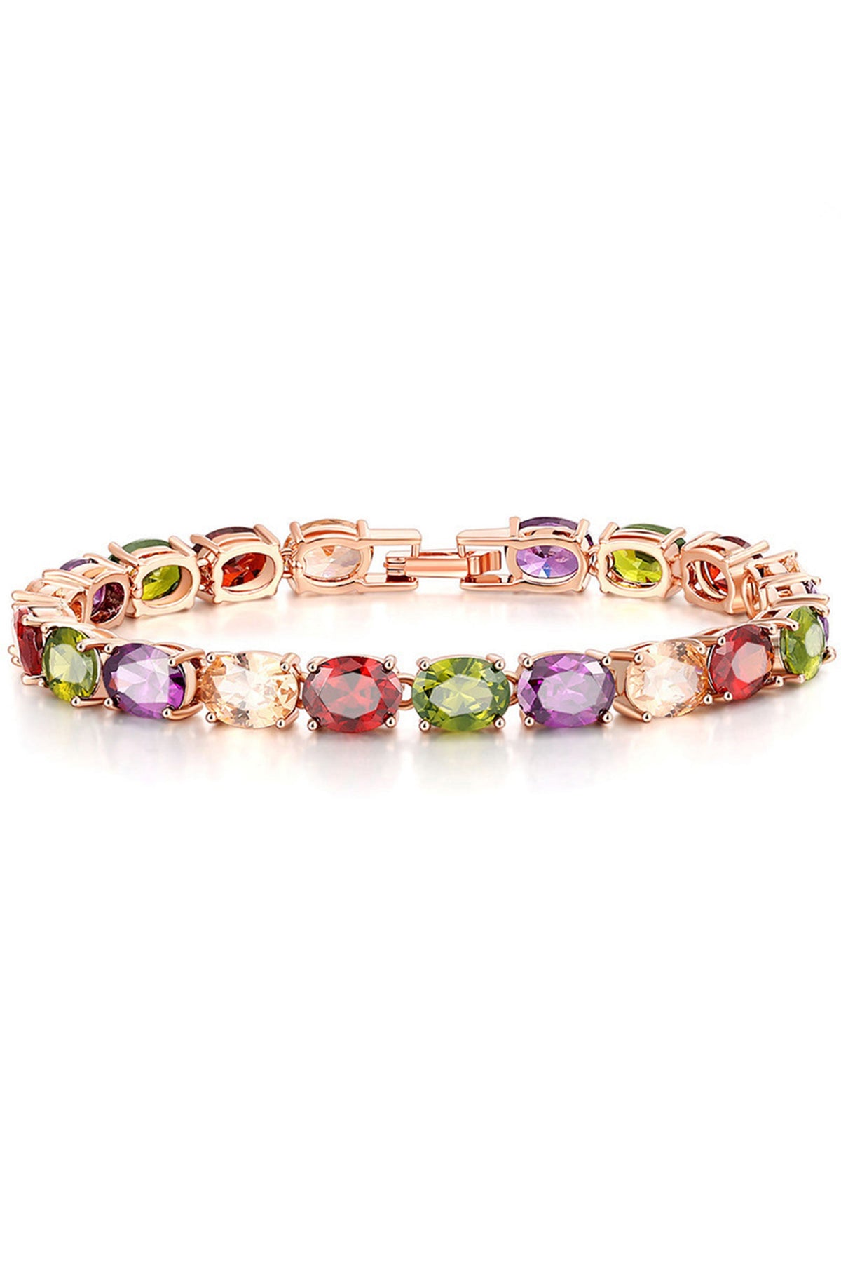 Cubic Zirconia Chain Bracelet B3890