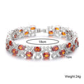 Luxury Cubic Zirconia Chain Bracelet B3912