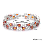 Luxury Cubic Zirconia Chain Bracelet B3912