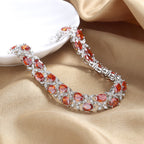 Luxury Cubic Zirconia Chain Bracelet B3912