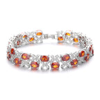 Luxury Cubic Zirconia Chain Bracelet B3912