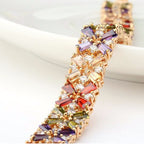 Geometry Cubic Zirconia Bracelet B3923