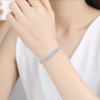 Ears Of Wheat Cubic Zirconia Bracelet B3924