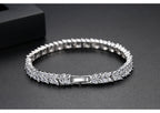 Ears Of Wheat Cubic Zirconia Bracelet B3924