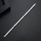 Ears Of Wheat Cubic Zirconia Bracelet B3924