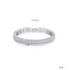 Ears Of Wheat Cubic Zirconia Bracelet B3924