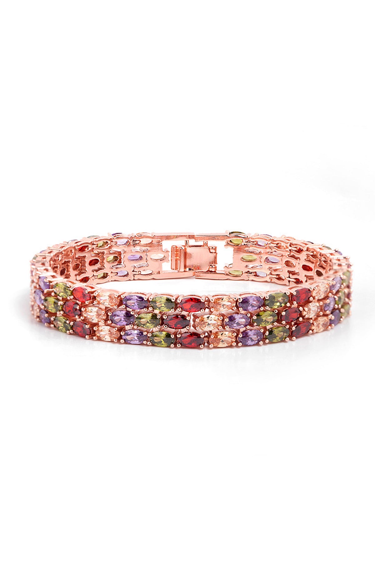 Geometry Cubic Zirconia Bracelet B3925